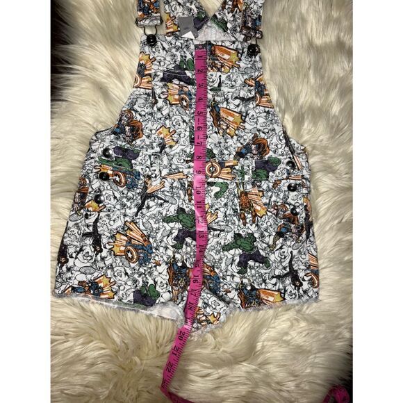 Her universe Marvel The Avengers Fringe hem denim Shortall  Sz small - Picture 9 of 12